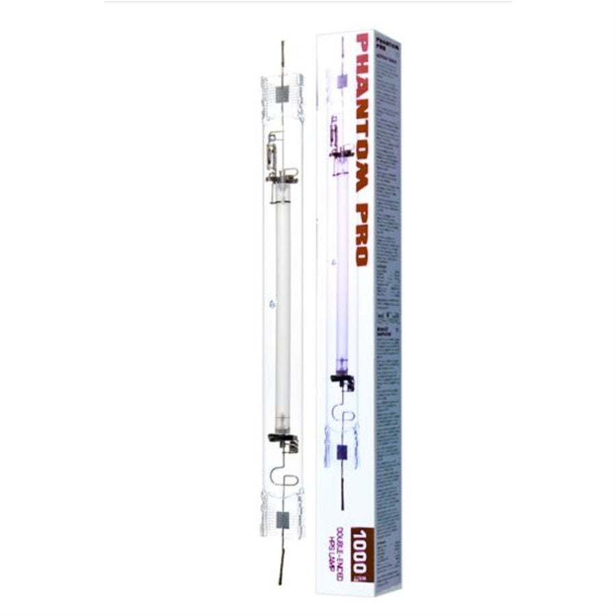 Phantom PRO Double-Ended High Pressure Sodium (HPS) Lamp, 1000W - Dutchman's Hydroponics & Garden Supply