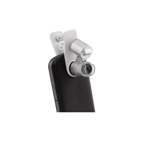 Universal Cell Phone Microscope w/ Clip - 60x