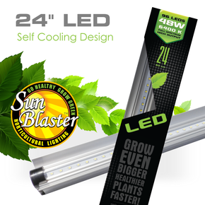 SunBlaster 24-Inch LED Light Strip HO 6400K 24W – Energy-Efficient Grow Light for Indoor Plants